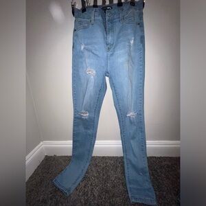 Light Wash Fashion Nova Jeans/Jeggings